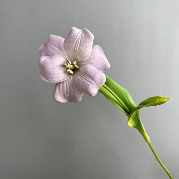 Højkvalitets PU Brun Tulipan Flap Blomst til Bryllupsdekoration i Hjemmet PU open tulip purple
