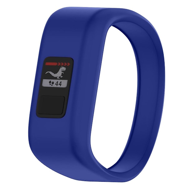 Blå silikonarmbånd kompatibelt med Garmin Vivofit Jr, Størrelse: Small