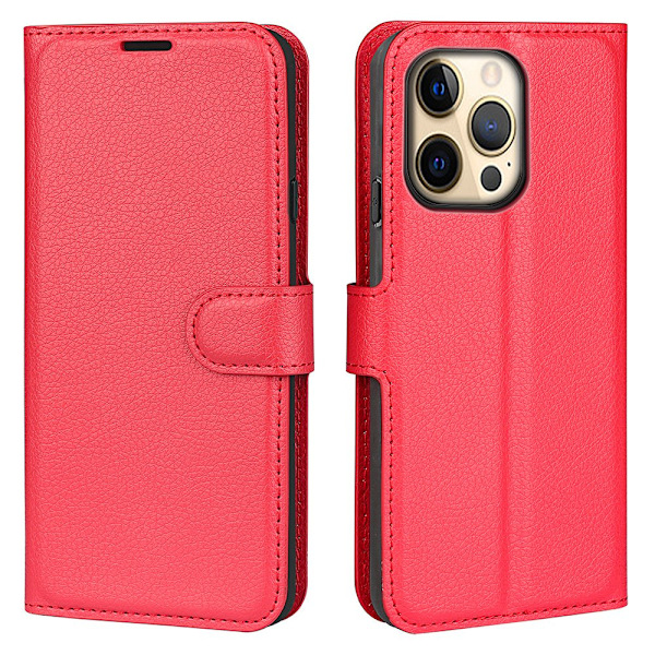 Etui til iPhone 13 Pro rød Flip Tilpasning