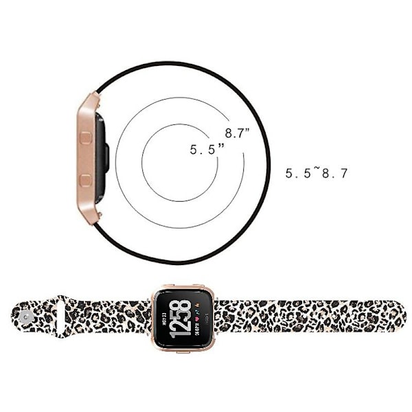 Rosa Ros Band kompatibelt med Fitbit Versa 2 / Lite