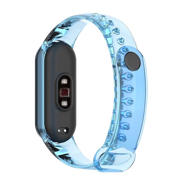 Blå Blå kompatibel med Xiaomi Mi Band 6 / 5 / 4 / 3 Tpu Urrem
