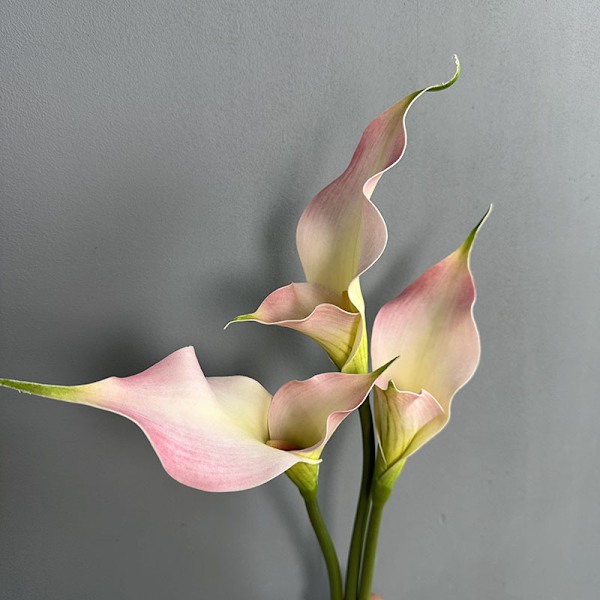 High-End Kunstig Calla Lily Dobbelt Kronblad Bryllupsbuket Hotelindretning Double petal horseshoe deep orange