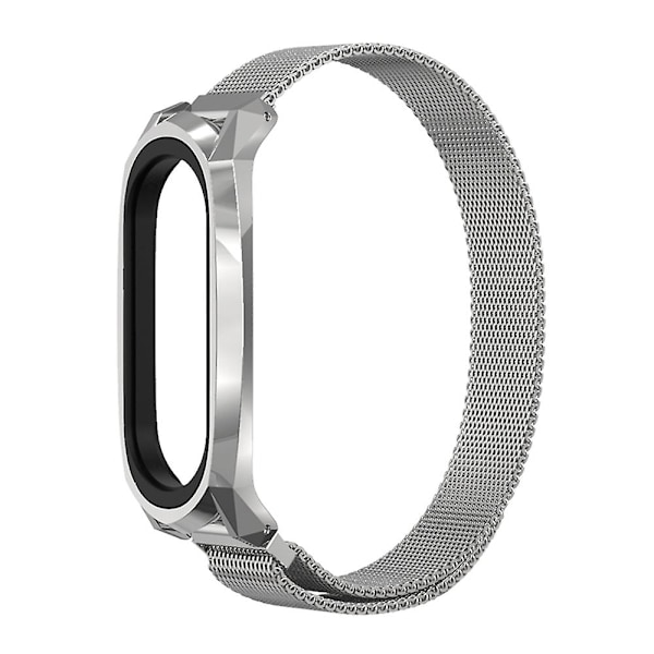 Sølv Sølv kompatibel med Xiaomi Mi Band 6 / 5 / 4 / 3 Rustfritt Stål Klokkereim