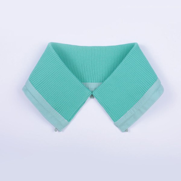 Lös krage för damer, bomull, stickad tråd, klädkrage set f Light green one size unisex