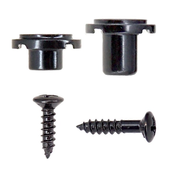 2x Kitarakielenpidike Ruuveilla 7,8mm Sähkökitaran Osat Musta