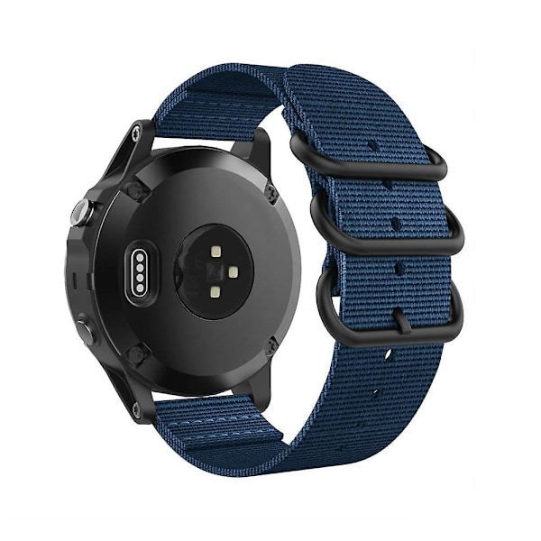 Mazarine Mazarine yhteensopiva Garmin Fenix 5s 20mm kolmirenkaisen nylonkellonrannekkeen kanssa