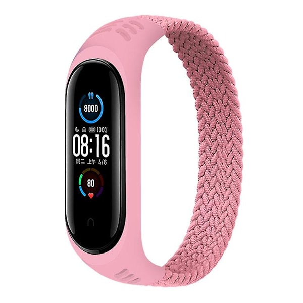 Rosa Rosa kompatibel med Xiaomi Mi Band Nylon Armband, Storlek: xs 140mm Xs 140mm