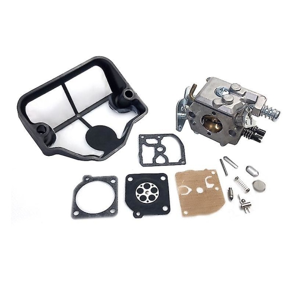Nytt förgasare Luftfilter Carb Rebuild Repair Kit Kompatibel med Husqvarna 36 41 136