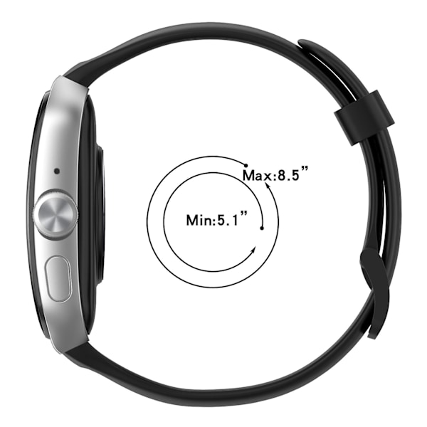 Silikoninen kellon ranneke, yhteensopiva Oppo Watch 3 Pron kanssa