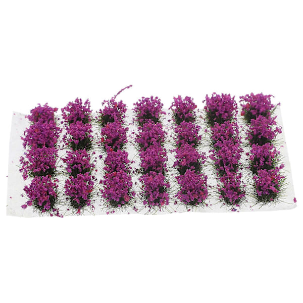 1 Låda DIY Miniatyr Blomsterkluster Falska Blommor Vegetationsgrupp för Järnväg Landskap