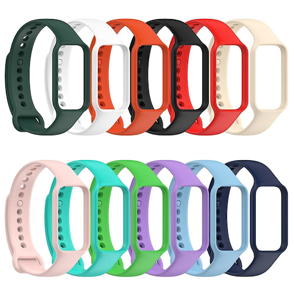 Lila Lila Silikon Integrerat Klockarmband kompatibelt med Redmi Band 2 kompatibelt med Redmi Band 2