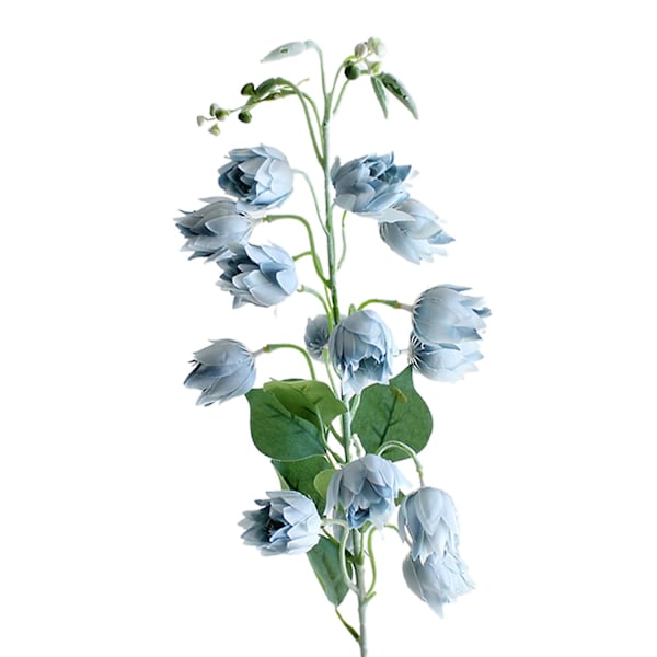 1 Gren Kunstig Silkeblomst Frisk Blomsterarrangement Falsk Campanula Blomst for Gaver