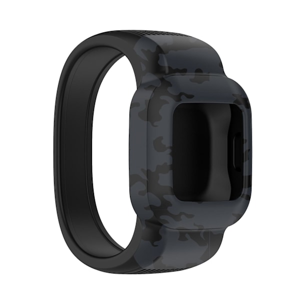 Kamouflage Grå Kamouflage Grå kompatibel med Garmin Vivofit Jr3 Silikonarmband utan Spänne, Storlek:l