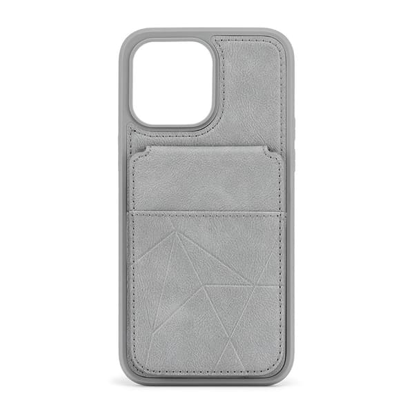 Etui til iPhone 13 【Hvit】 Stativ kortholder lett luksus Soft-Touch lær