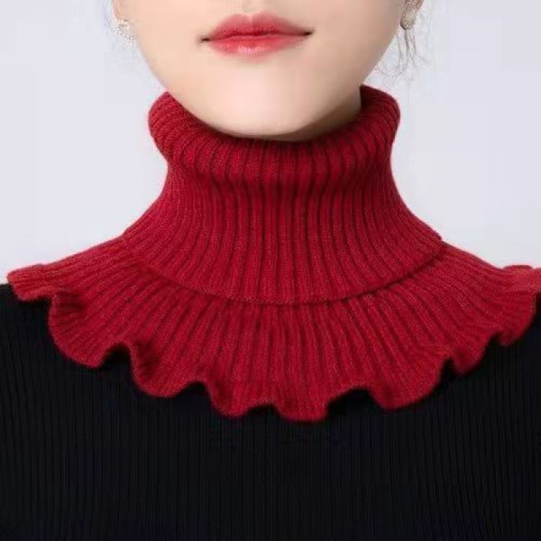 Dame falsk krage Avtakbart halvt skjerf Kvinnelig Bana Cervical Single Black
