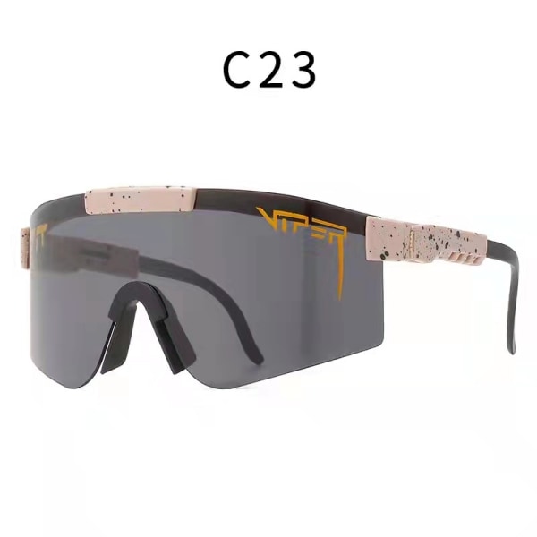 Cykelsolglasögon Färgglada solskydd galvanisering Real Film Polarized Solglasögon Sportglasögon C23