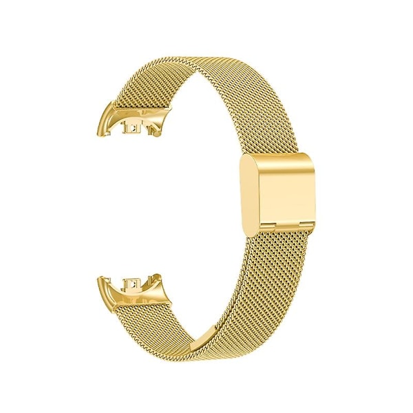 Kultainen metallinen solkikellon ranneke, yhteensopiva Xiaomi Mi Band 8:n kanssa