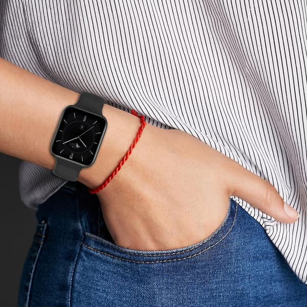 Sort Sort Silikone Urrem kompatibel med Oppo Watch 3