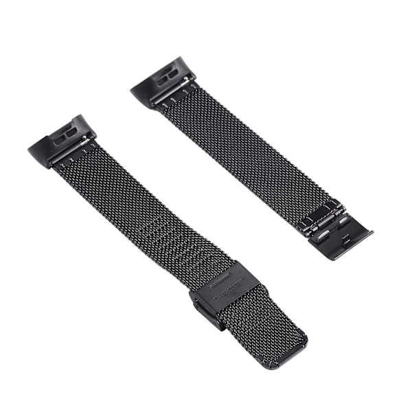 Sort Sort Milanese Urrem kompatibel med Fitbit Charge 4
