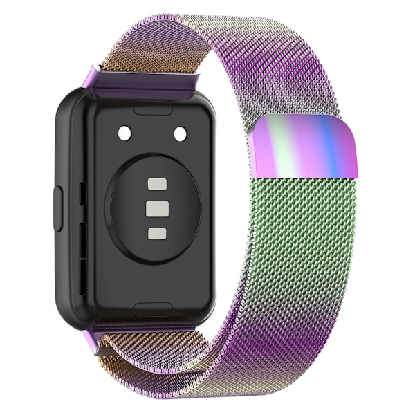 Fargerik Fargerik kompatibel med Huawei Watch Fit 2 rustfritt stål klokkereim