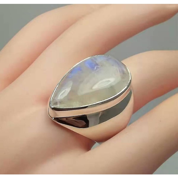 Ny Simple Dove Egg Shape Opal Ring - Fashion Dove Egg Shape Opal Ring