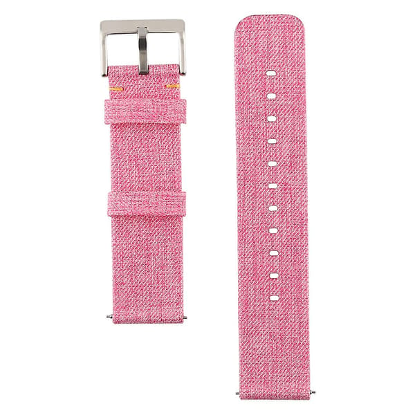 Vaaleanpunainen kangasranneke yhteensopiva Fitbit Versa / Versa 2 kanssa