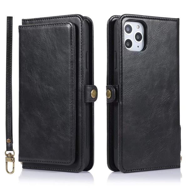 Etui til iPhone 13PRO svart to-i-ett magnetisk