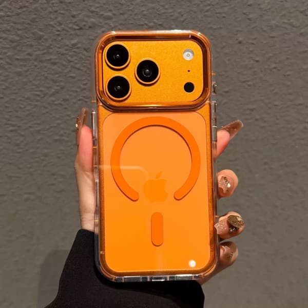 Fodral för iPhone 14 Plus Klar Magnetisk Klar Orange Noz33916