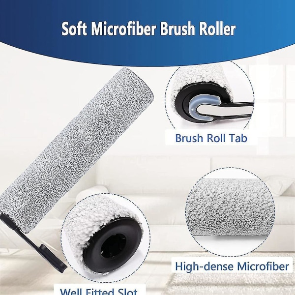 Ny Roller Brush Hepa-filter kompatibel med Tineco Floor One S5 dammsugare