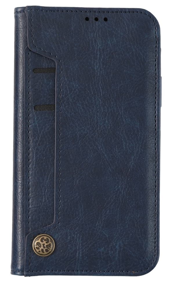 Etui til iPhone 15 Plus Navy Wallet med kortholder Flip Wallet med kortholder
