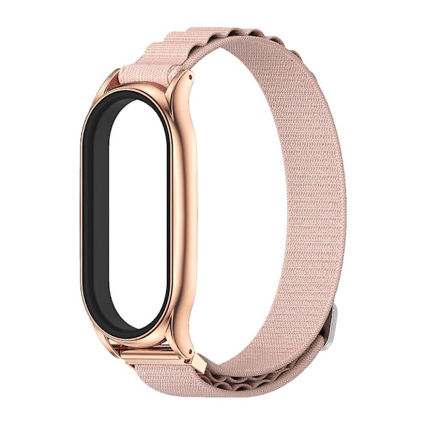 Pink Rosaguld Pink Rosaguld Nylon Urrem kompatibel med Xiaomi Mi Band 6 / 5 / 4 / 3