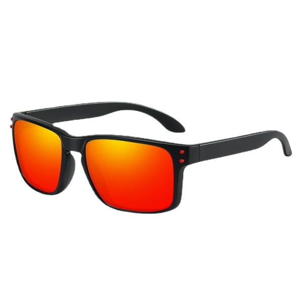 Polariserade solglasögon Utrikeshandel Sportsolglasögon Utomhusfiske Cykling Körbox Black Frame red film