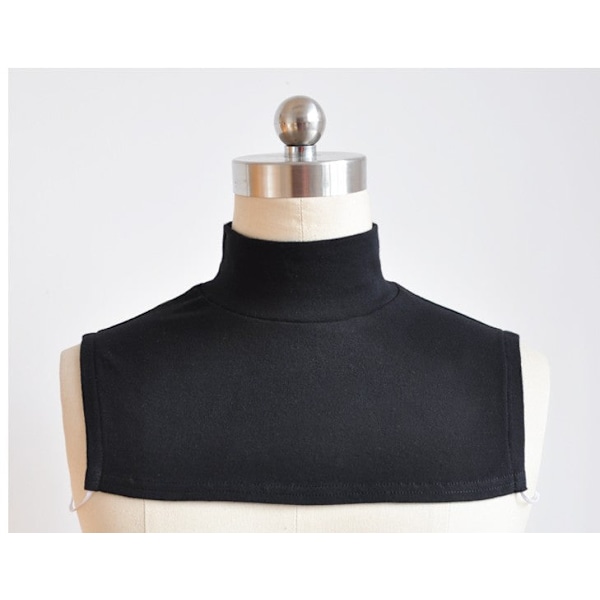Dame falsk krage Avtakbar halv med genser Anti-Tie Neck Gray