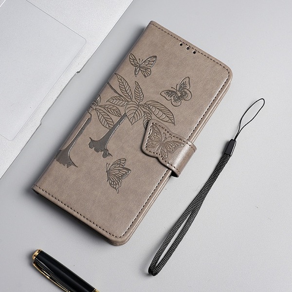 Etui til iPhone 15 Pro Max Mørkebrun Custom læder håndledsrem