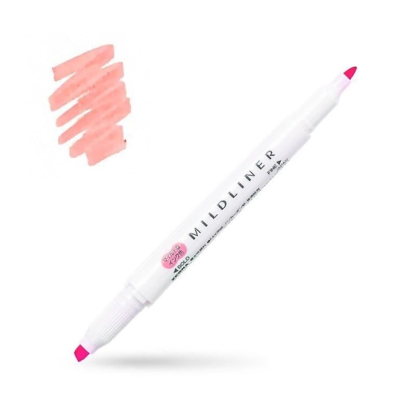 Mildliner Double Headed Highlighter / Marker Pen Pink3