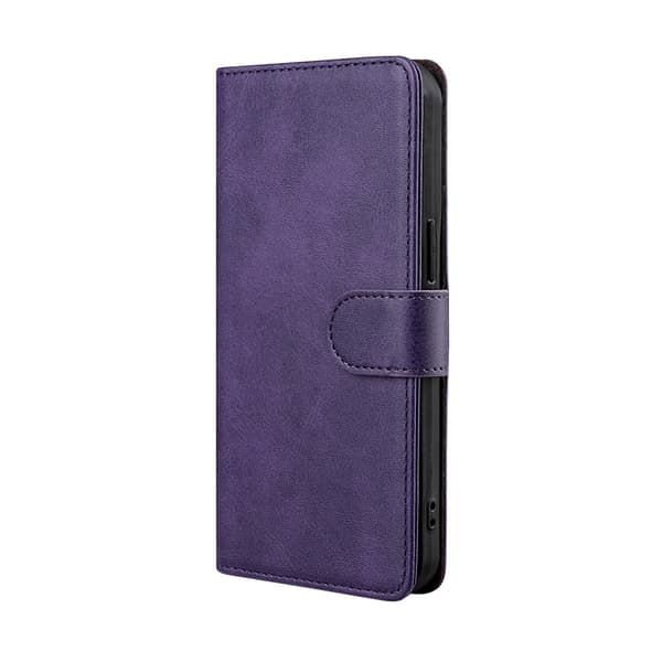 Etui til iPhone 13 Lilla klassisk Almindelig Flip