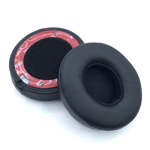 2 stk. svarte øreputer for Beats SOLO2/3 trådløs Bluetooth