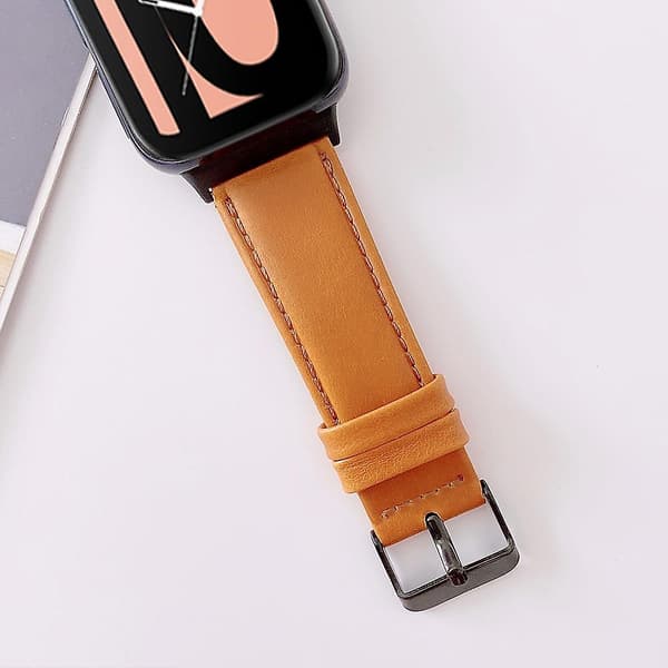 Brun Brun kompatibel med Oppo Watch 41mm Plain Weave Urrem