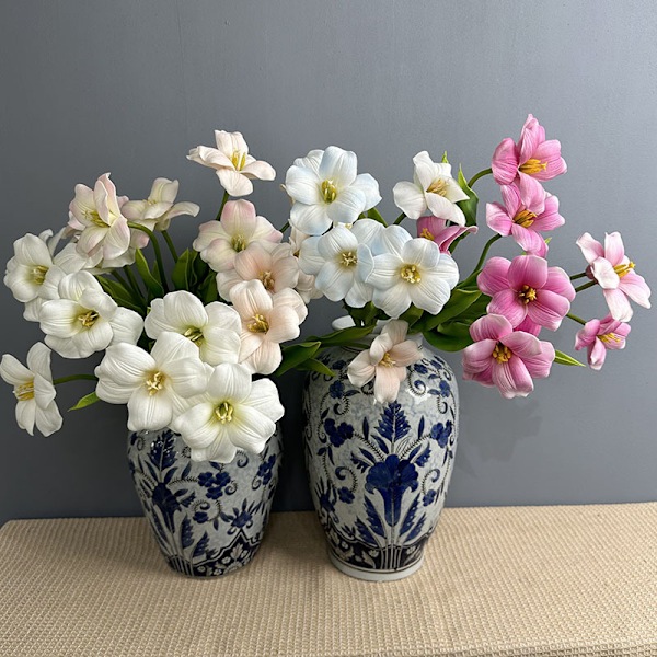 Højkvalitets PU Brun Tulipan Flap Blomst til Bryllupsdekoration i Hjemmet PU open tulip pure white