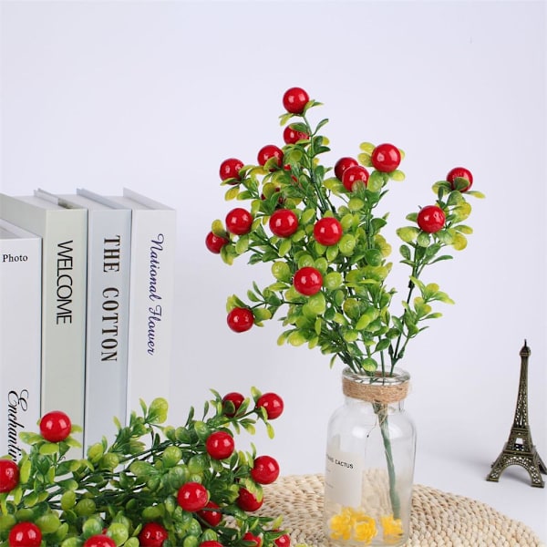 Konstgjort citronträd med gröna blad Citronkvist Frukt Bonsai Grönska Dekoration för Hem Bord Matches the image 7 Forked Pepper