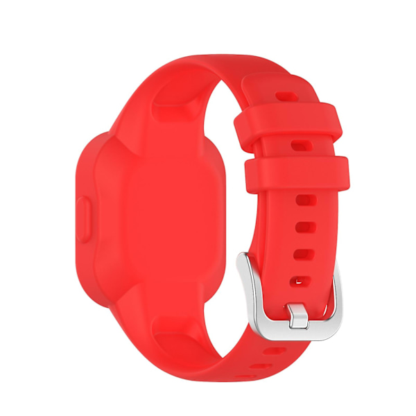 Punainen Punainen yhteensopiva Garmin Vivofit Jr3 Silikoni Yksivärinen Kellon Ranneke