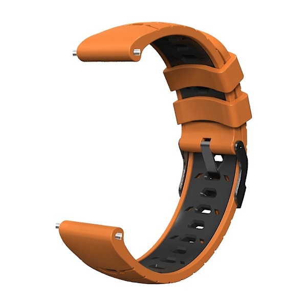 Oransje Svart Oransje Svart Silikonklokkereim kompatibel med Huawei Watch Gt Runner