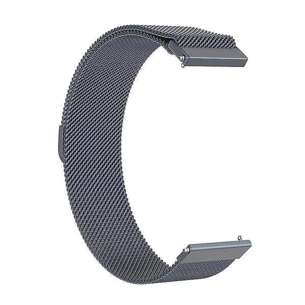 Grå Grå kompatibel med Honor Magic Watch 2/galaxy Active2 18mm Milan Rustfrit Stål Mesh Urrem