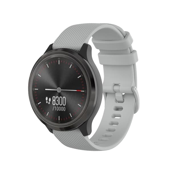 Grå Grå 22mm Ternet Silikonerem kompatibel med Huawei Watch 3 Pro