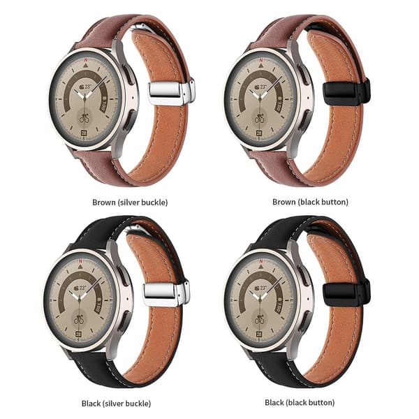 Brun Sort Brun Sort Foldespænde Rem 22mm