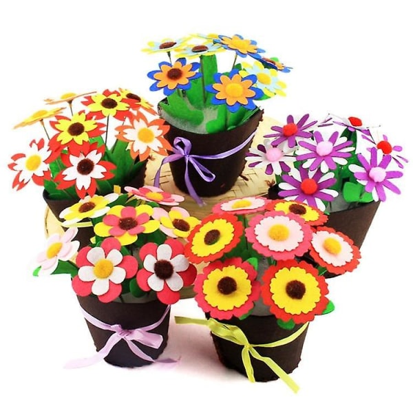 Blomkrukhantverk - Lärande utbildning för krukväxter Flower Random