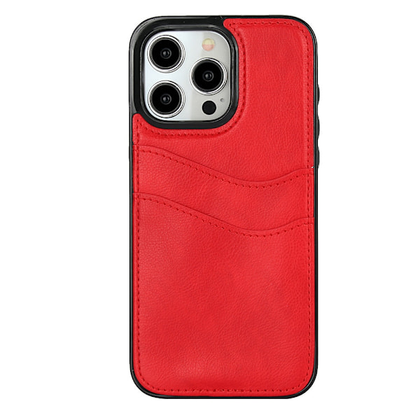 Punainen lompakkokotelo korttipidikkeellä iPhone 15 plus/14 plus -puhelimelle