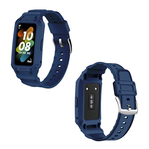 Midnattsblå TPU-klockarmband kompatibelt med Huawei Band 7 / 6 / Honor Band 6