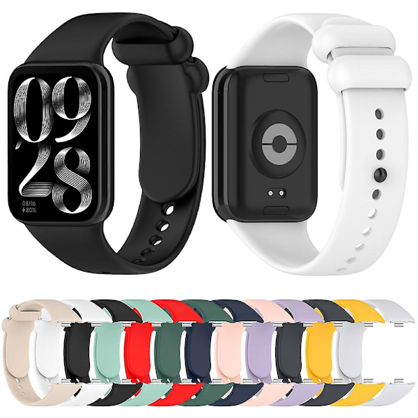 Mørkegrå Ensfarvet Silikonerem kompatibel med Xiaomi Mi Band 8 Pro