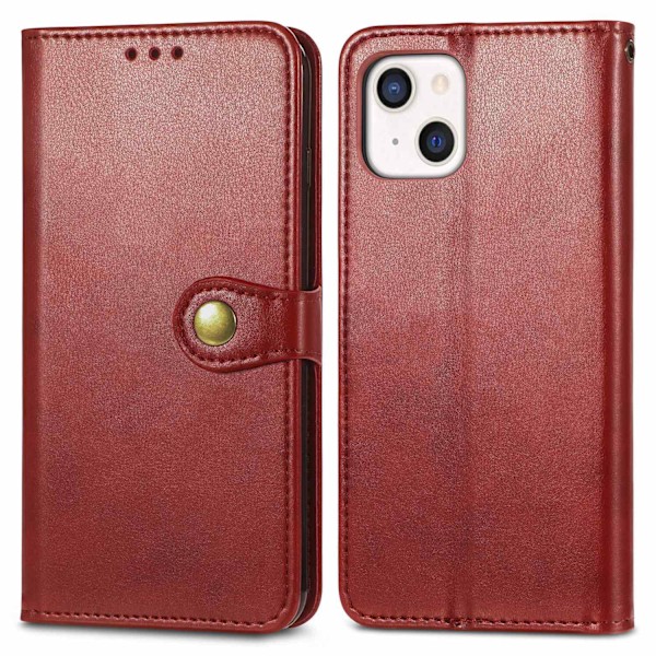 Fodral för iPhone SE 2024 röd business Magnetisk Flip